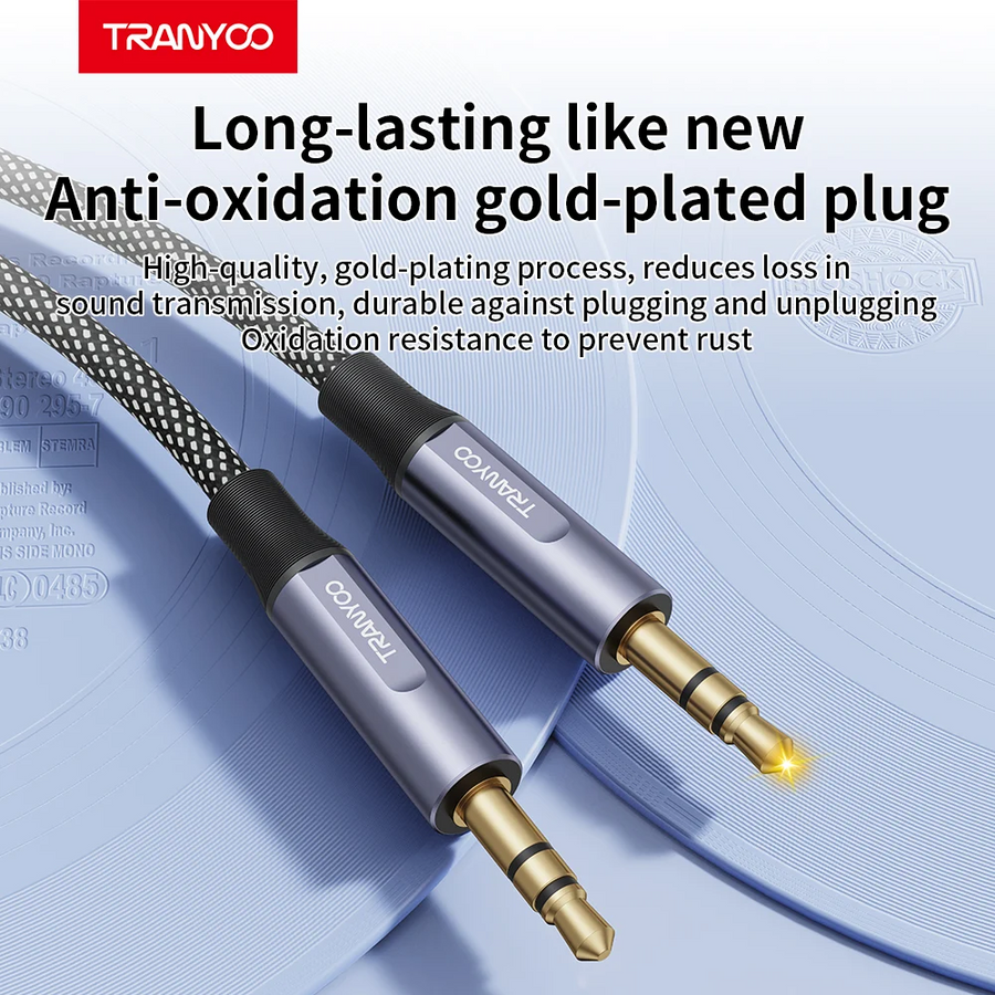 TRANYOO 3.5mm AUX Audio Cable Male to Male