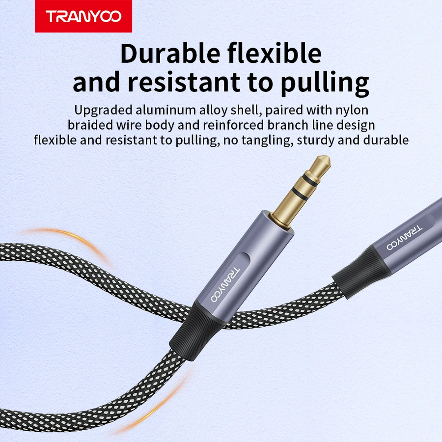 TRANYOO 3.5mm AUX Audio Cable Male to Male