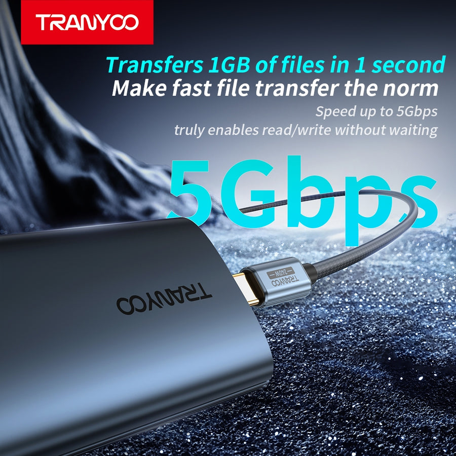 M.2 NGFF SATA SSD Enclosure USB-C External SSD Case