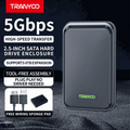 2.5 Inch SATA HDD SSD Enclosure USB 3.0 5Gbps External Hard Drive Case | Up to 6TB | Tool-Free